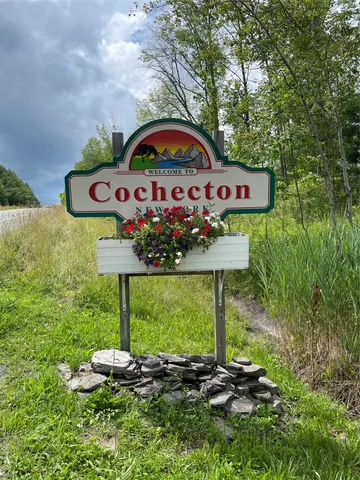 a front view of a garden