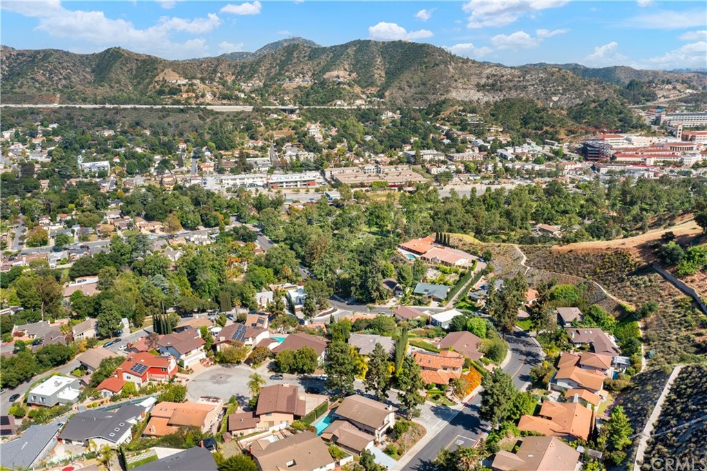 1497 Sunshine Drive Glendale, CA 91208 - Photo 49 of 52 an aerial view of residential houses with outdoor space and trees