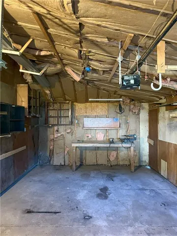 a view of a storage room