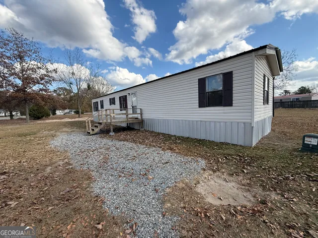 a backyard of a house