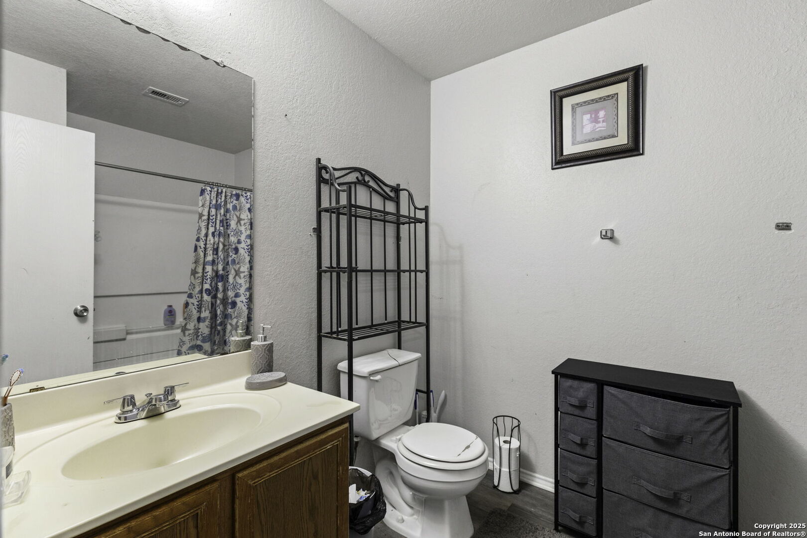 6931 Pecan Converse, TX 78109 - Photo 18 of 25 a bathroom with a sink mirror vanity and toilet