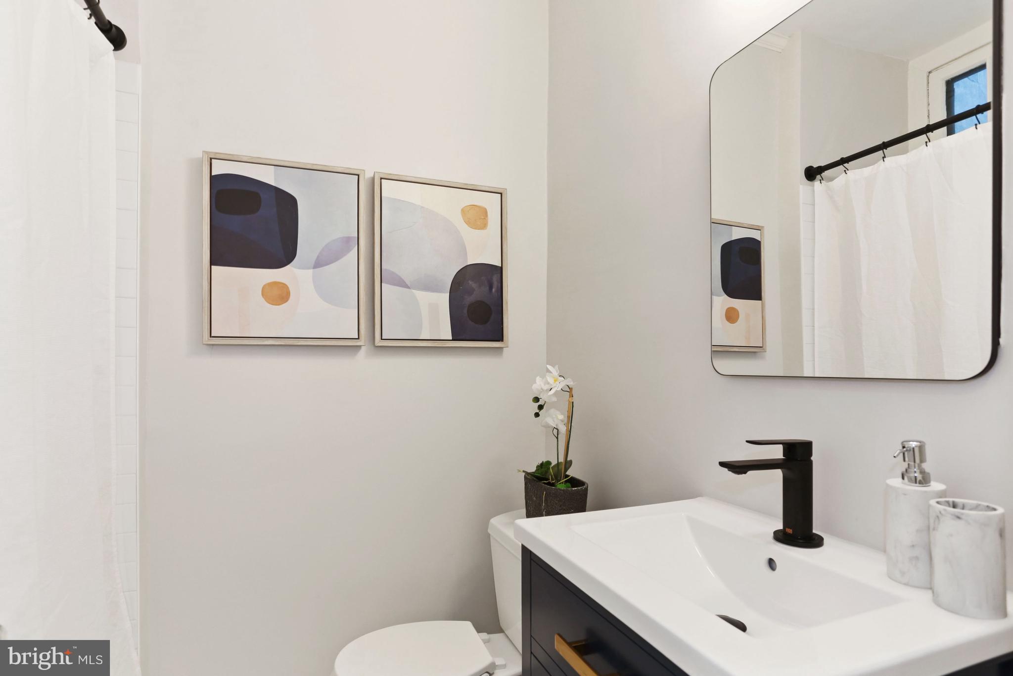 2325 37th Street Northwest, Unit 2 Washington, DC 20007 - Photo 13 of 39 Updated Bathroom