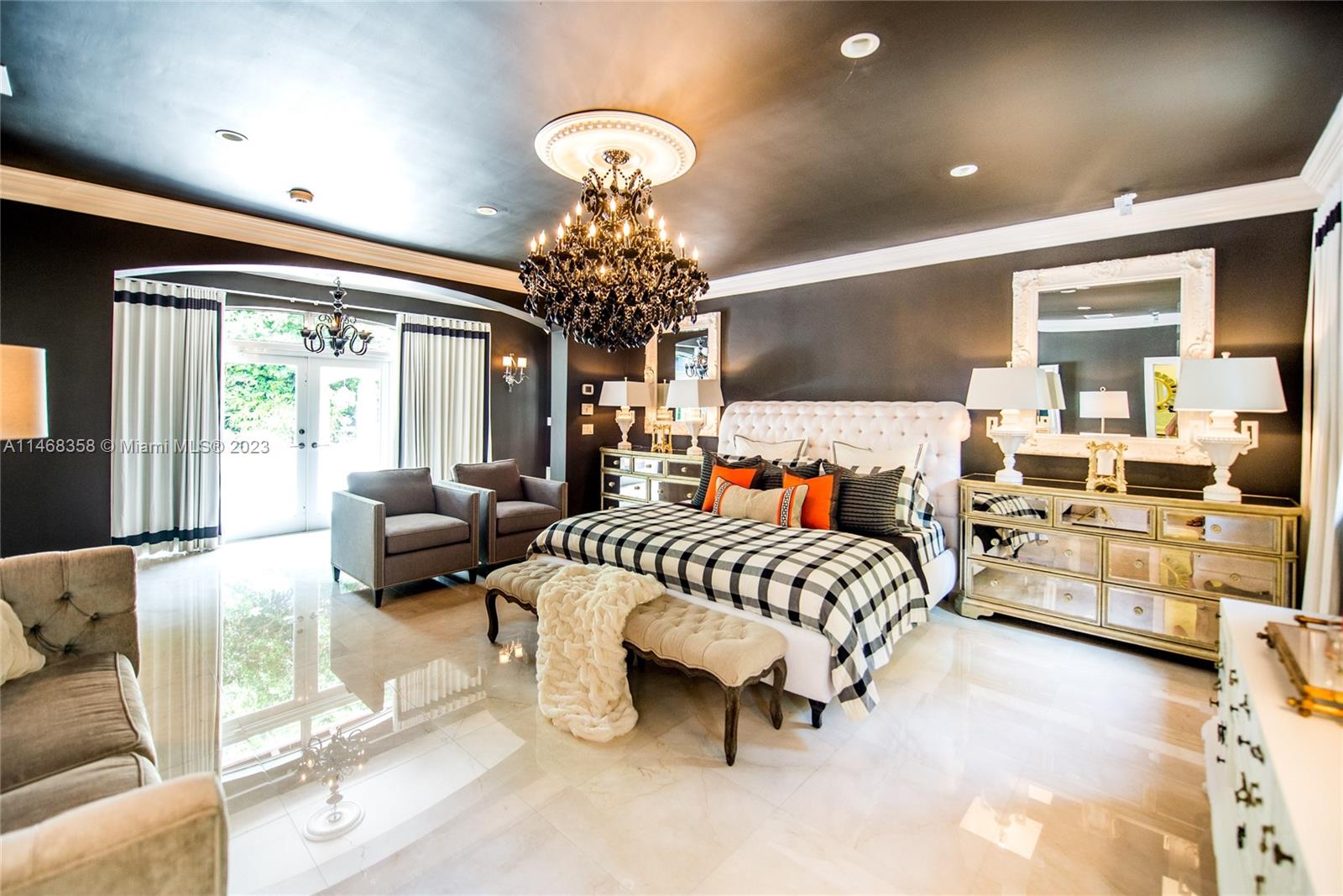 3500 Munroe Drive Coconut Grove, FL 33133 - Photo 23 of 54 a bedroom with furniture and a large window