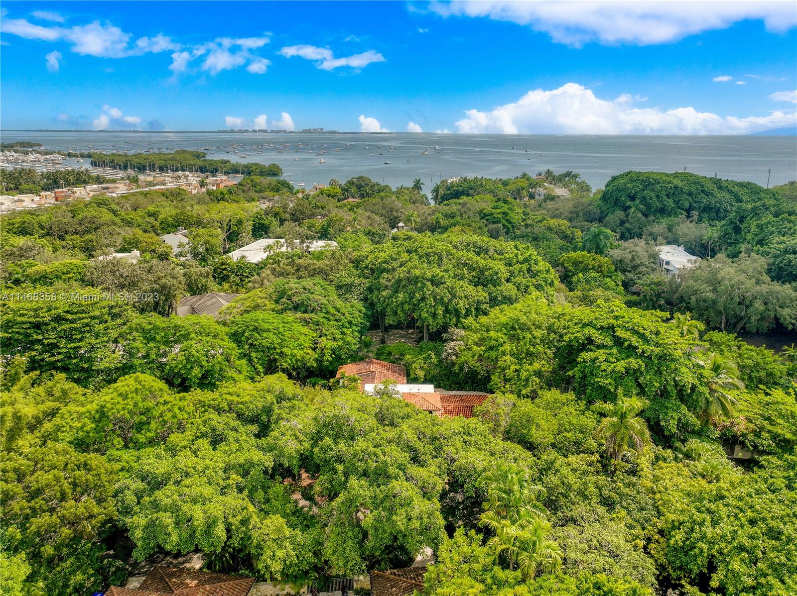 3500 Munroe Drive Coconut Grove, FL 33133 - Photo 50 of 54 a view of a yard and an ocean