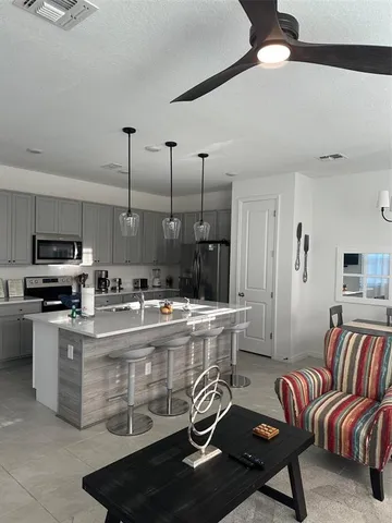 a view of a outdoor seating area with furniture