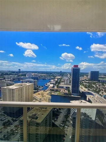 a view of a balcony with an outdoor space