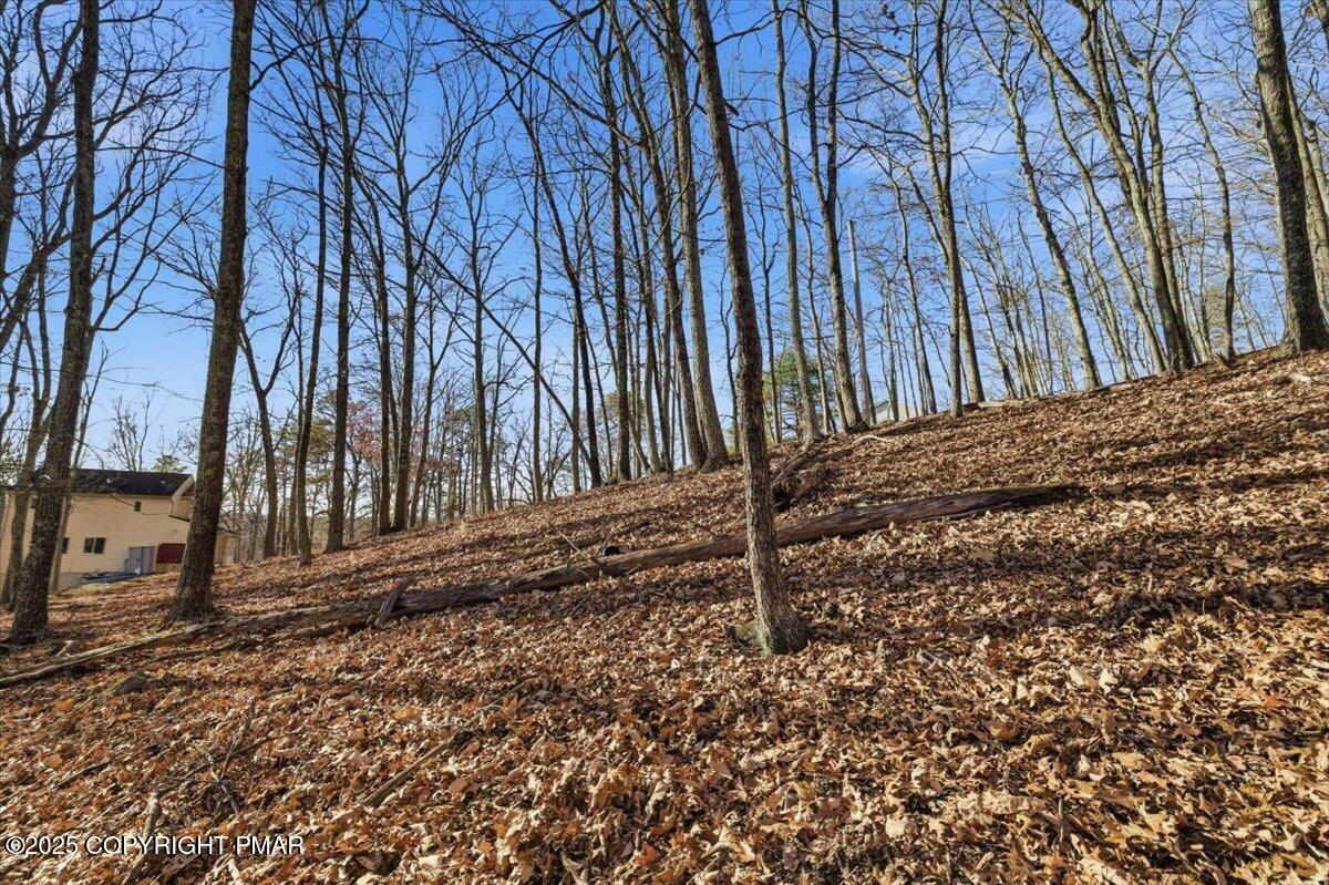7 Exeter Court Bushkill, PA 18324 - Photo 13 of 15 a backyard of a house with a table and chairs