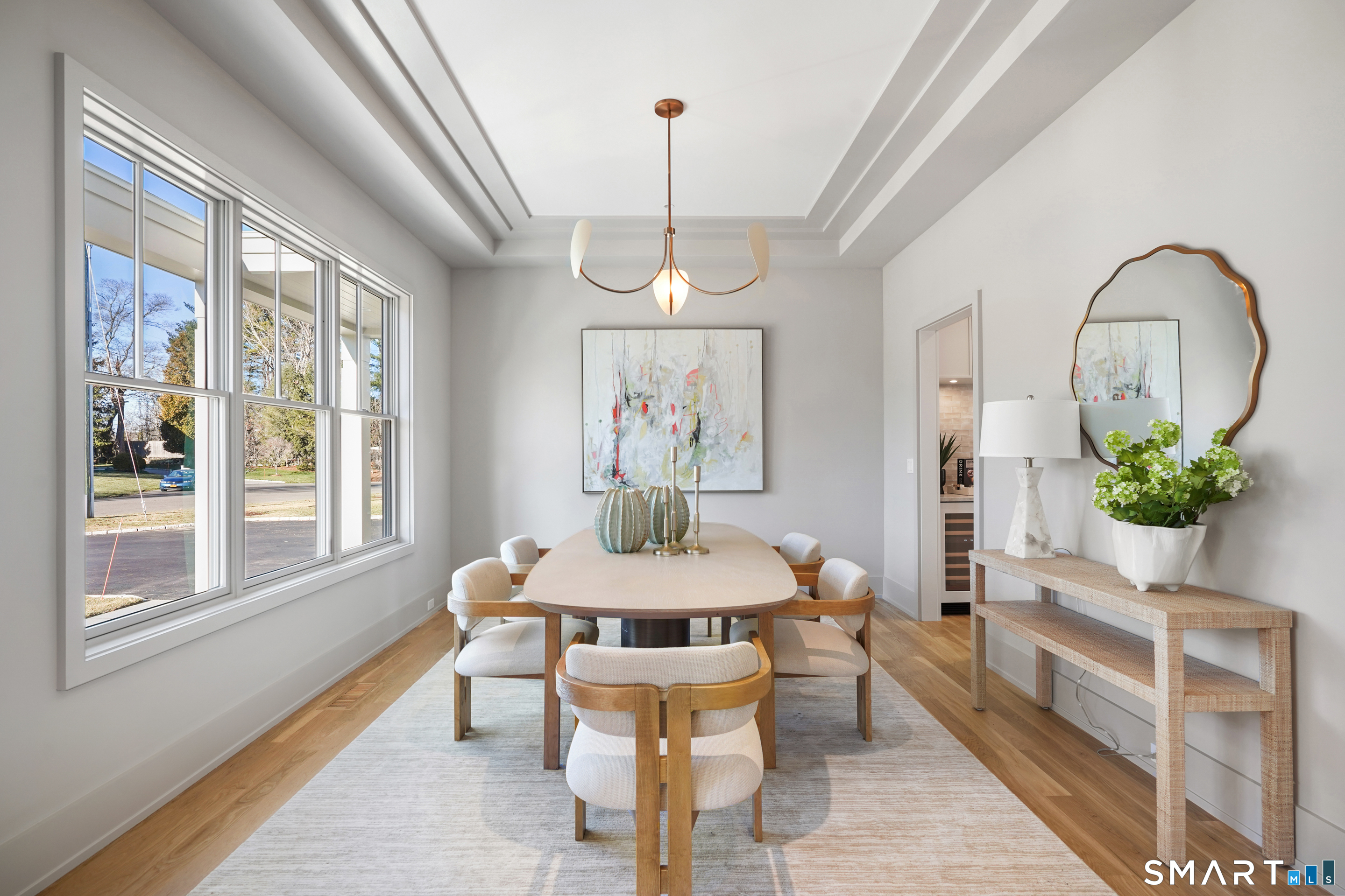 18 Woodhill Road Westport, CT 06880 - Photo 7 of 38 a view of a dining room with furniture window and wooden floor