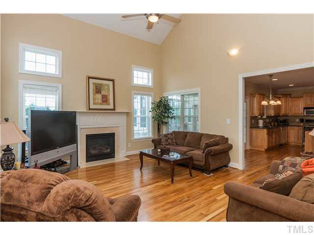 5820 Turner Store Lane Raleigh, NC 27603 - Photo 4 of 25 One of a kind two story vaulted LR with hardwoods, craftsman style upper transom windows (allowing for gorgeous natural lighting), all paint has been retouched and is in like new condition!