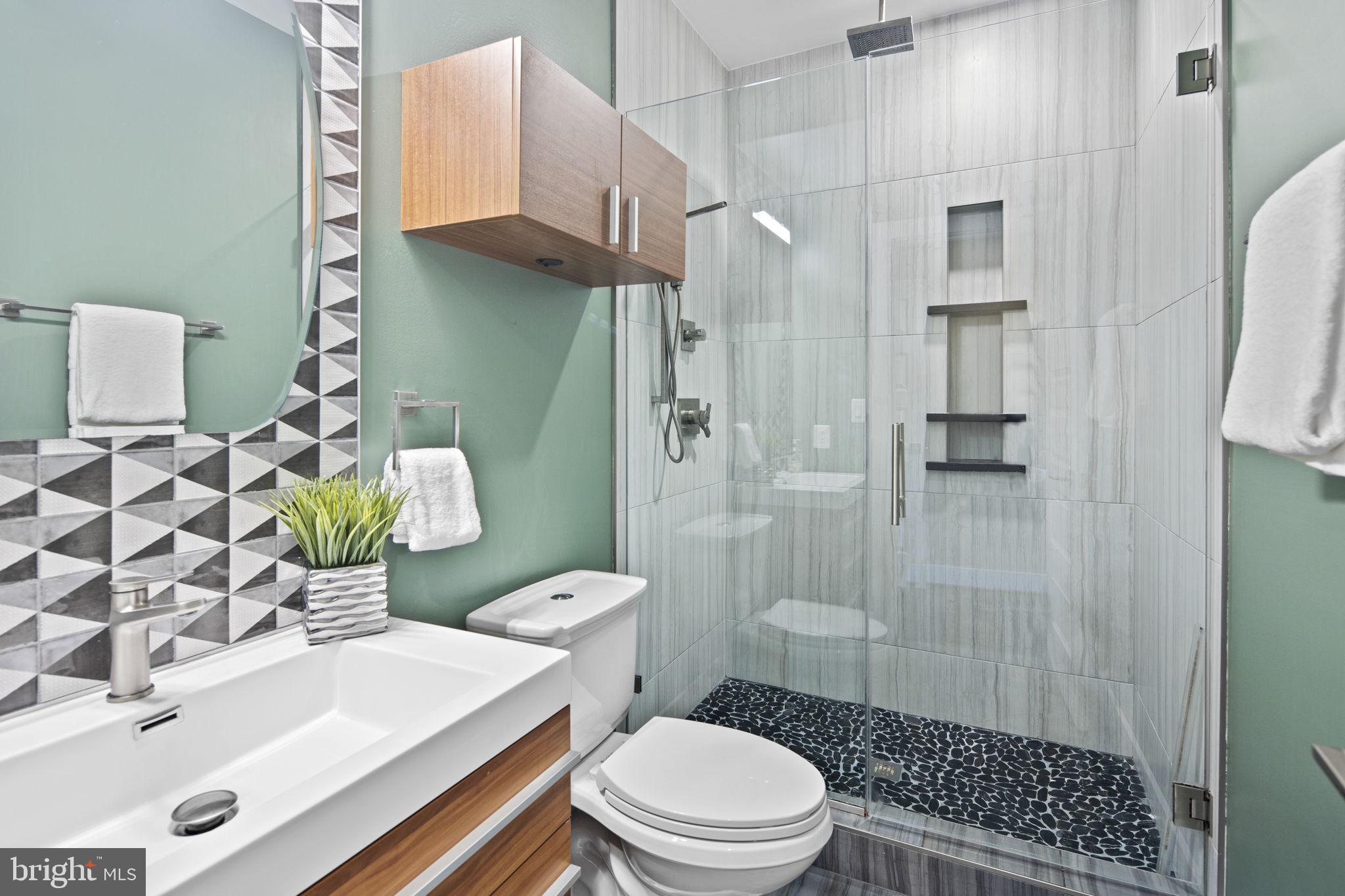 1117 Allison Street Northwest, Unit 2 Washington, DC 20011 - Photo 13 of 31 Full bathroom w/ stand up shower