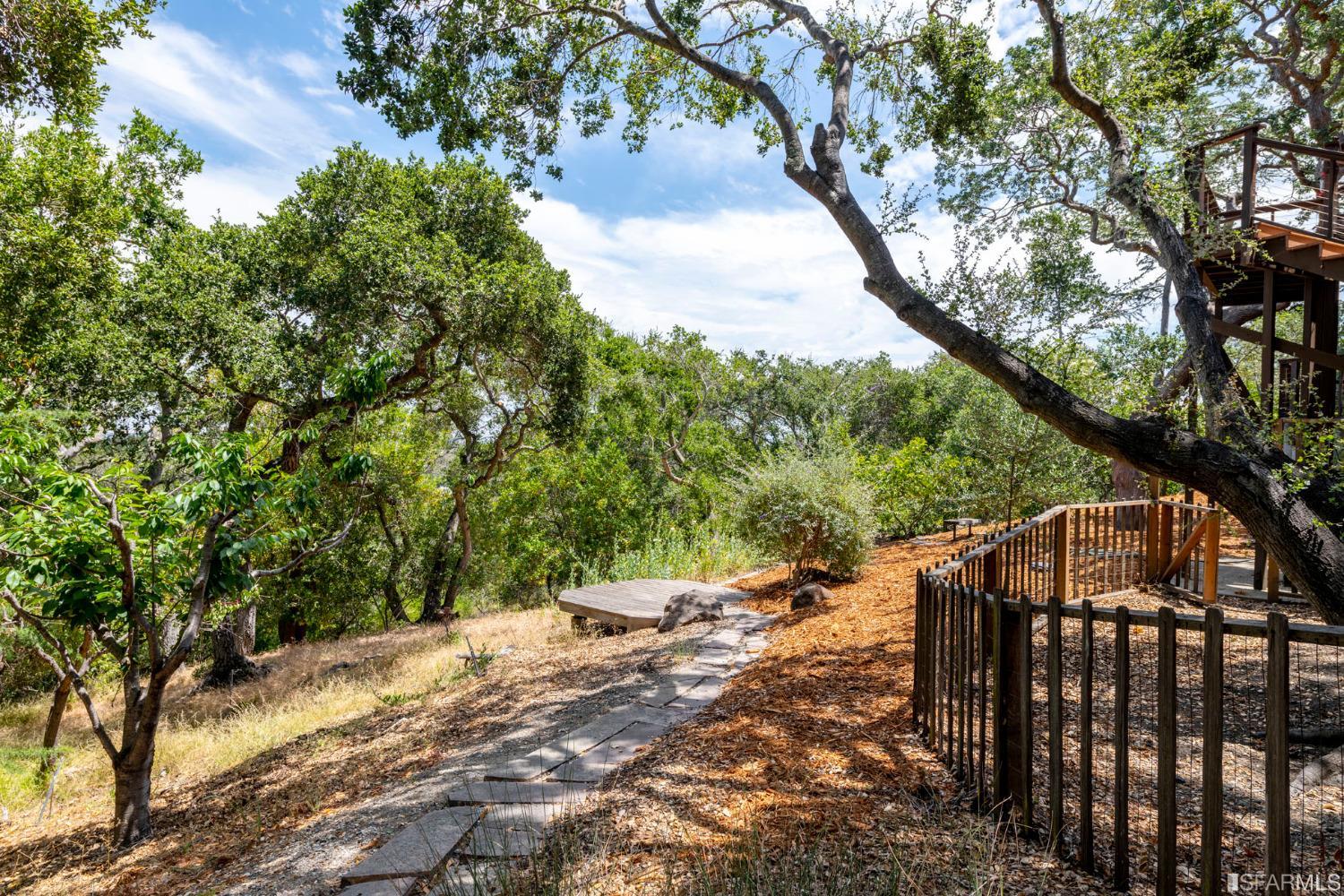 250 Hardwick Road Woodside, CA 94062 - Photo 33 of 50 a view of an outdoor space with yard