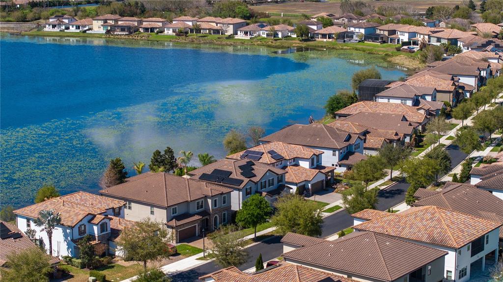 10950 Lemon Lake Boulevard Orlando, FL 32836 - Photo 46 of 53 an aerial view of a house with a lake view