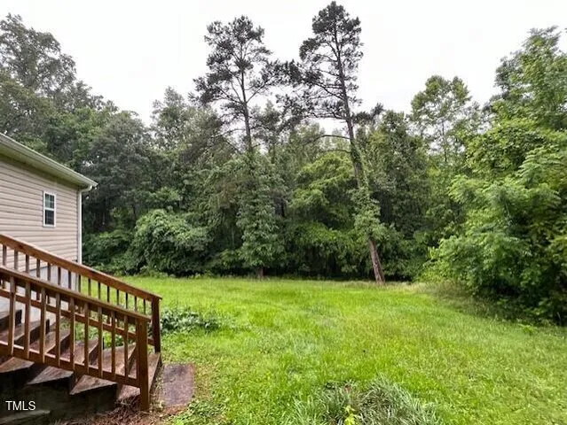 a view of a lush green forest