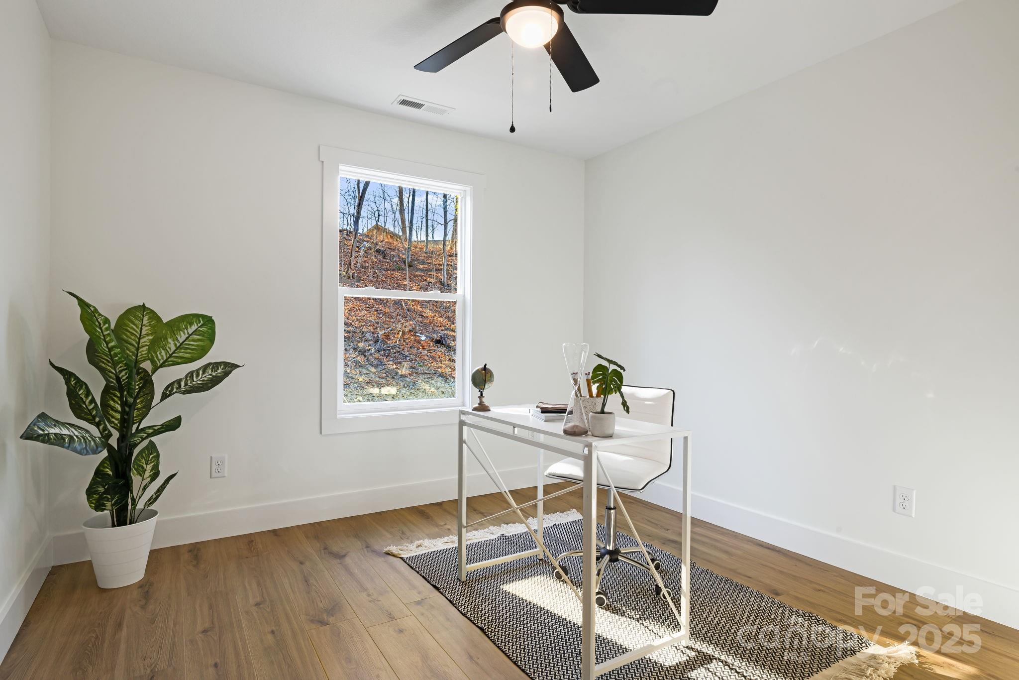386 Holtzclaw Street Canton, NC 28716 - Photo 33 of 43 a view of a workspace with furniture and a potted plant