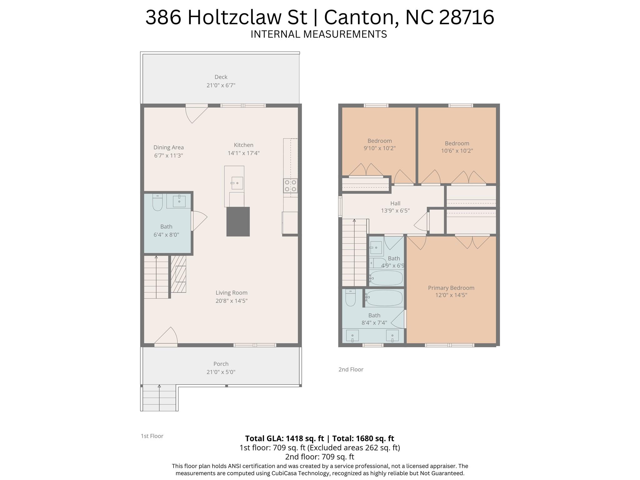 386 Holtzclaw Street Canton, NC 28716 - Photo 42 of 43 a picture of a floor plan