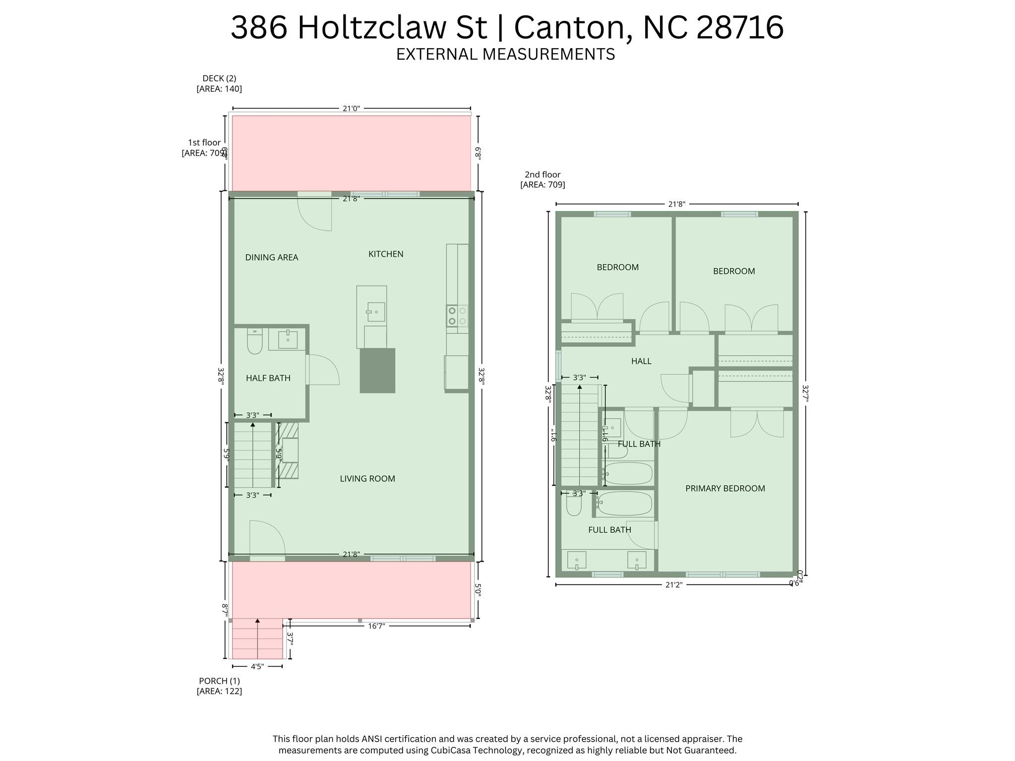 386 Holtzclaw Street Canton, NC 28716 - Photo 43 of 43 a picture of a floor plan