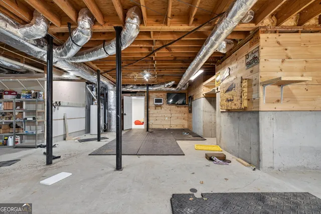 a view of a wooden deck