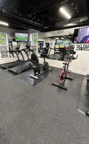 a view of a lobby with furniture and lounge chairs