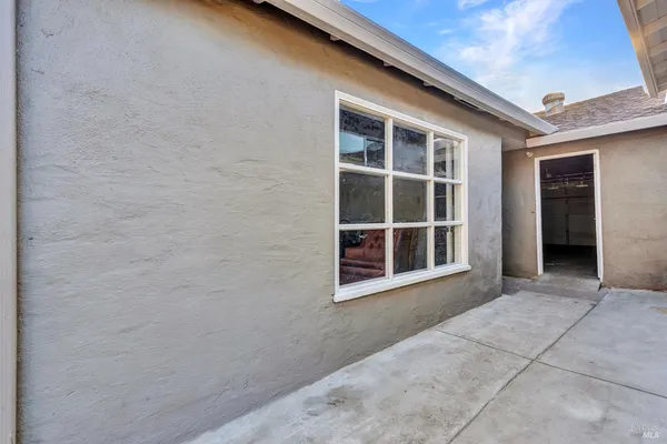 a view of front door of house