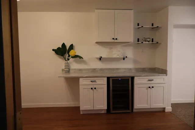 a room with storage and utility