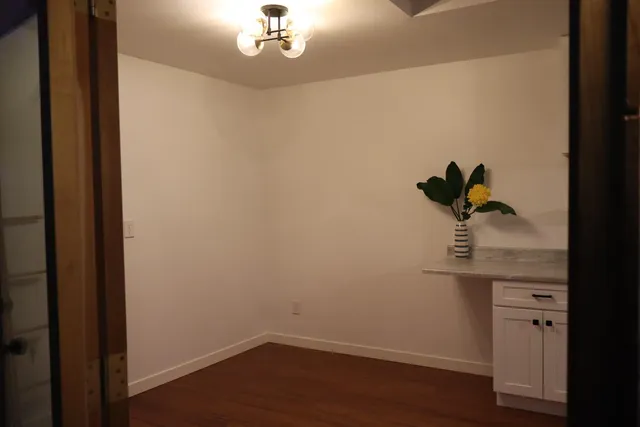 a view of an empty room