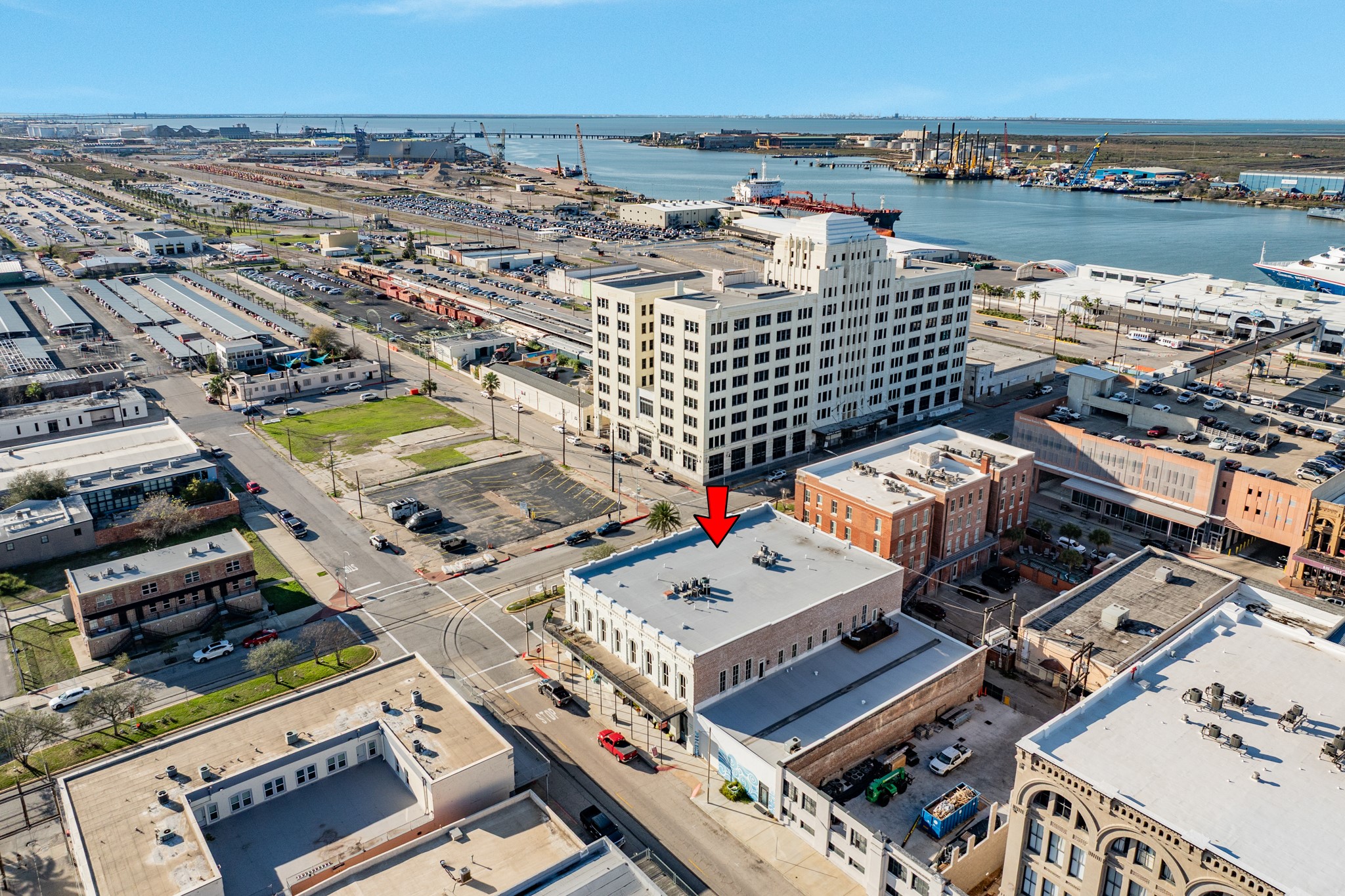 214 Rosenberg Street, Unit 214 Galveston, TX 77550 - Photo 5 of 41 a city view with tall buildings