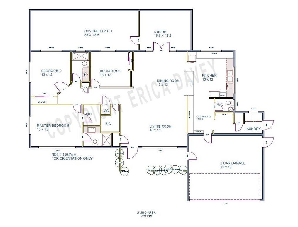 2218 Northeast 31st Street Lighthouse Point, FL 33064 - Photo 37 of 37 Floor plan for orientation only