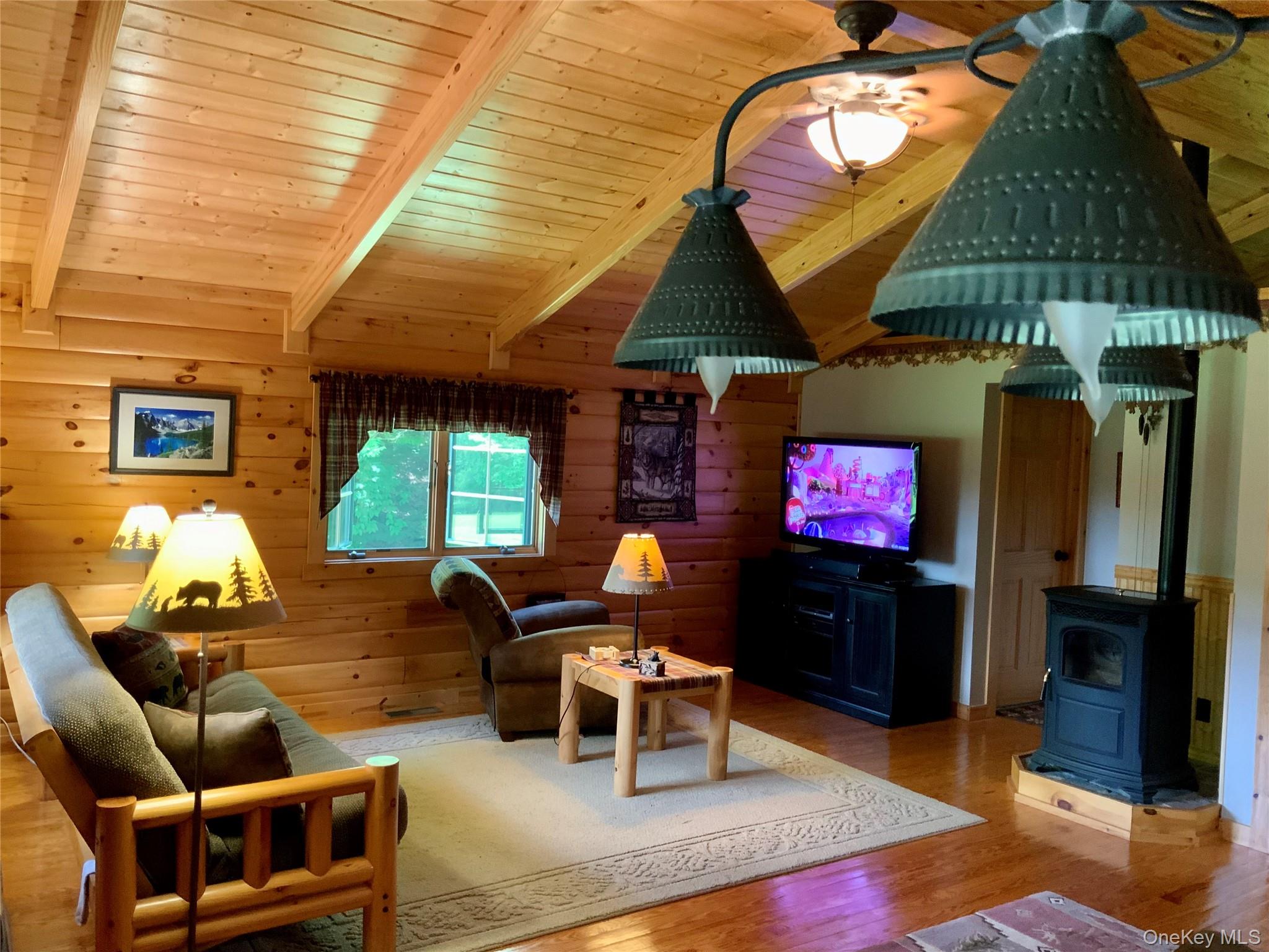 66 Milton Smith Road Long Eddy, NY 12760 - Photo 5 of 25 Spacious living area with soaring ceilings and inviting gathering space.