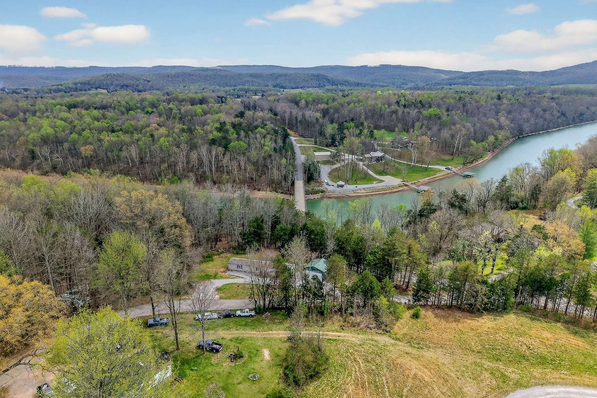 1237 Ridge Road Quebeck, TN 38579 - Photo 8 of 47 a view of a town with mountains in the background