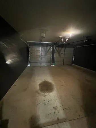 a view of a garage