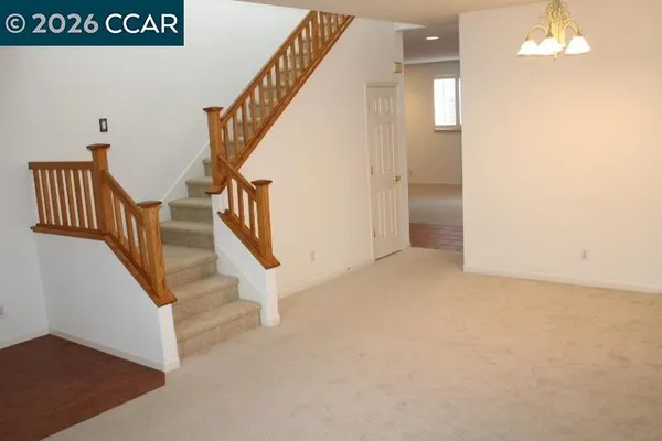 a view of an entryway with staircase