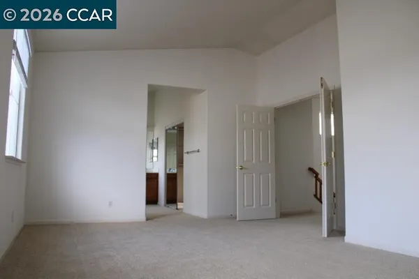a view of an empty room
