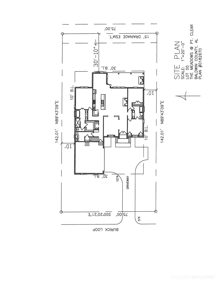 17402 Burwick Loop Fairhope, AL 36532 - Photo 35 of 40 Site Plan