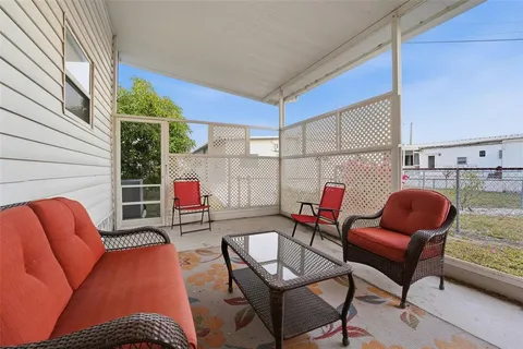 a outdoor living space with patio furniture