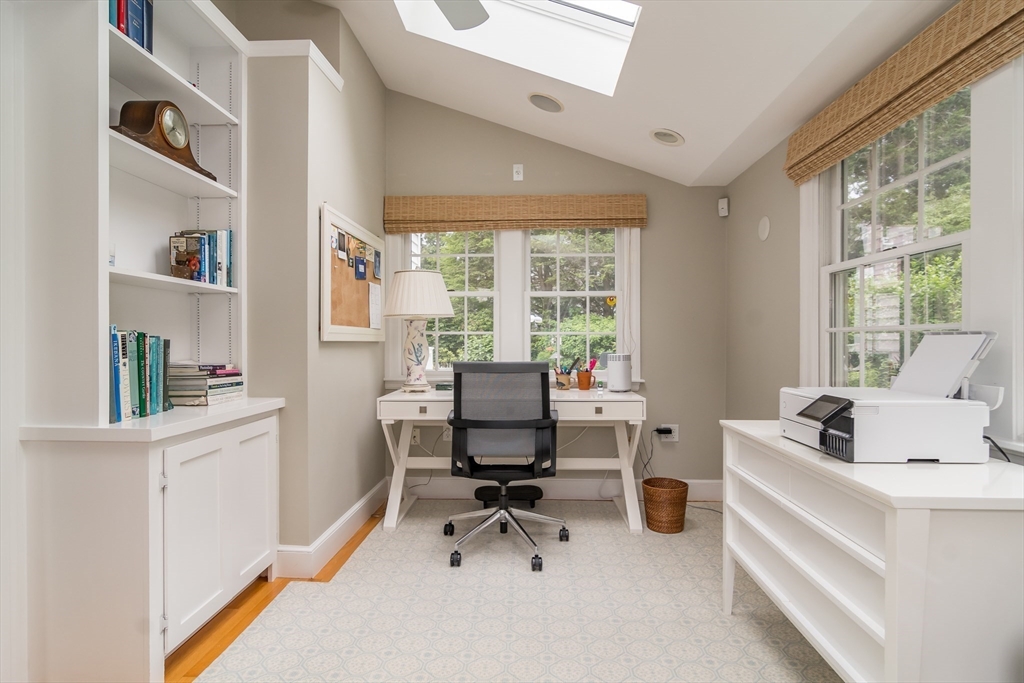 27 Appleby Road Wellesley, MA 02482 - Photo 10 of 23 a view of a workspace with furniture and a window