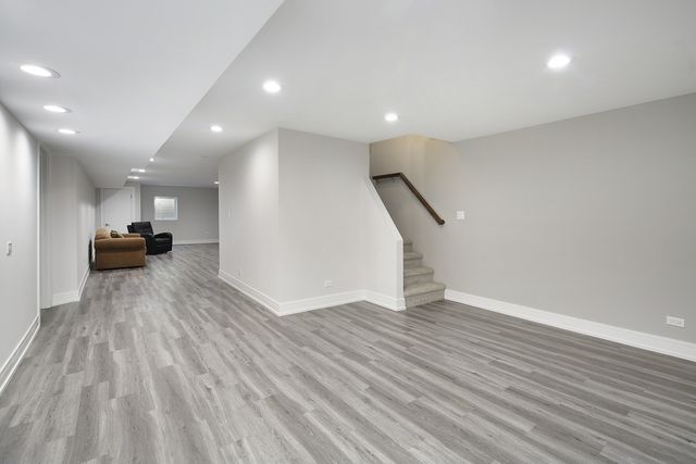 a view of a backyard of the house