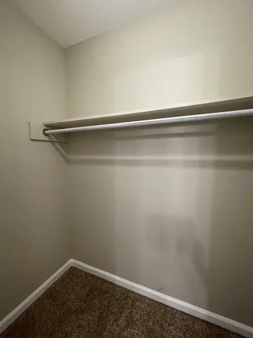 a close up view of racks on the wall