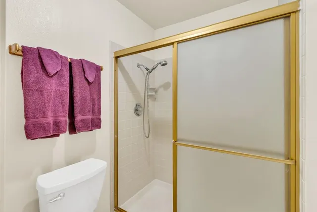 an aerial view of green landscape with trees houses and mountain view