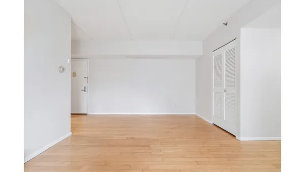 a view of an empty room