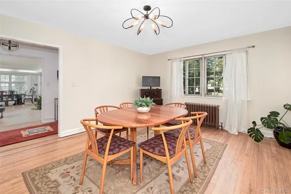 a view of livingroom with hardwood floor and window