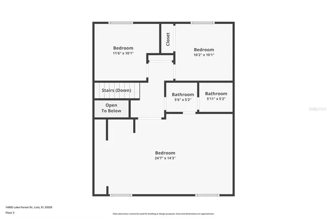 $2,395 | 14805 Lake Forest Drive, Lutz, FL 33559