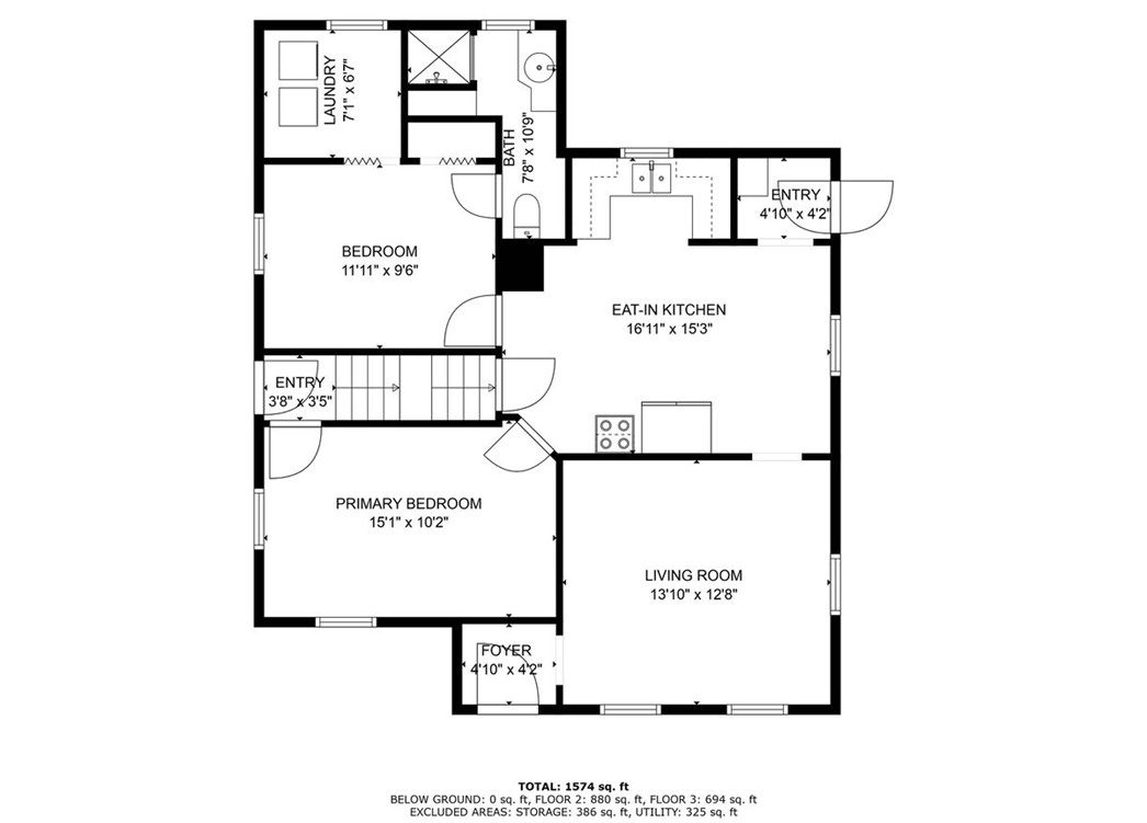 65 Bain Street Cranston, RI 02920 - Photo 42 of 44 FLOOR PLAN UNIT 1