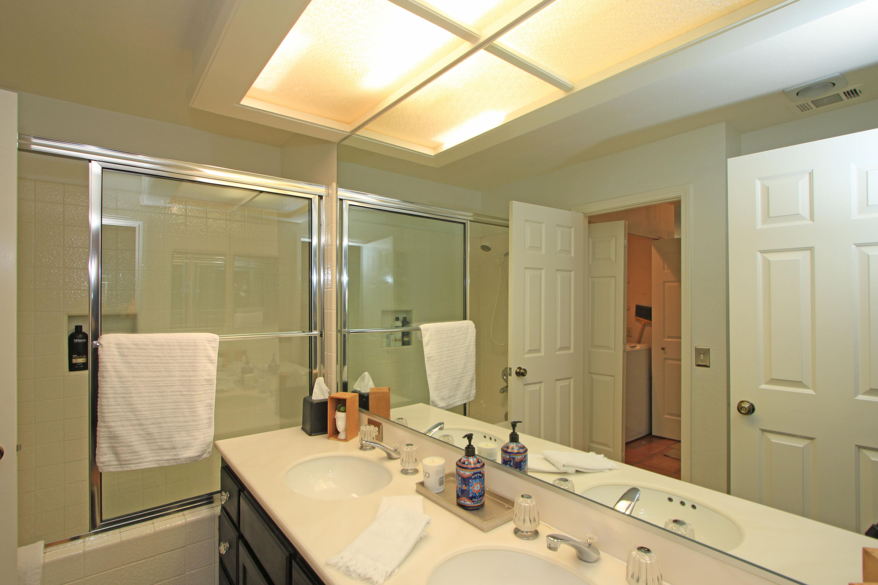 72 Old Ranch Road Palm Desert, CA 92211 - Photo 25 of 35 a bathroom with a sink and a mirror