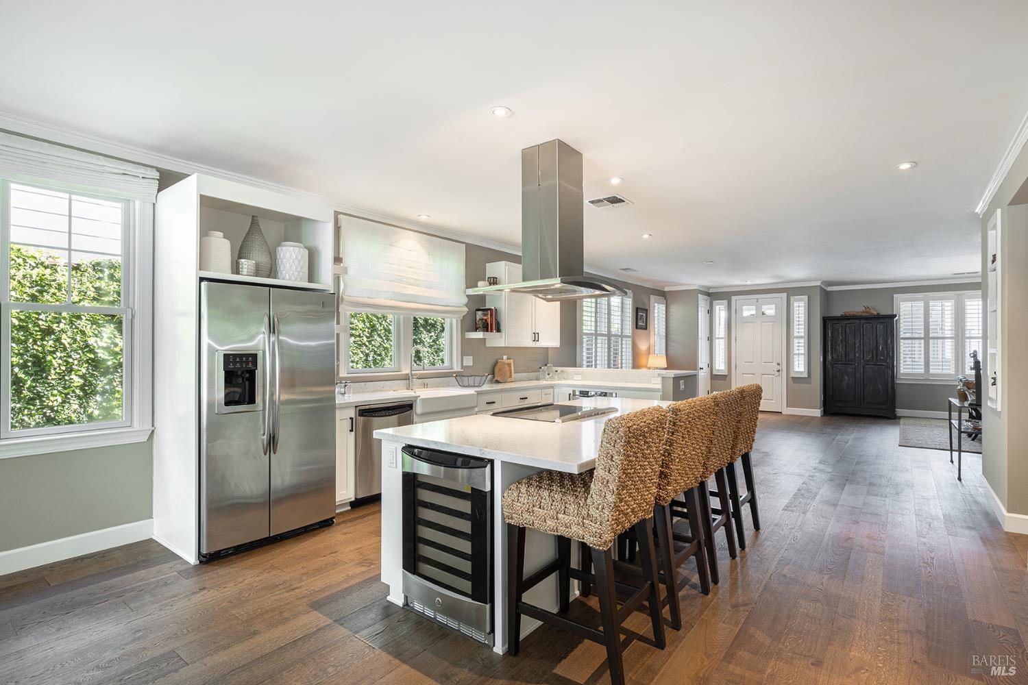 1982 Adams Street Yountville, CA 94599 - Photo 4 of 69 a view of a dining room with furniture window and wooden floor