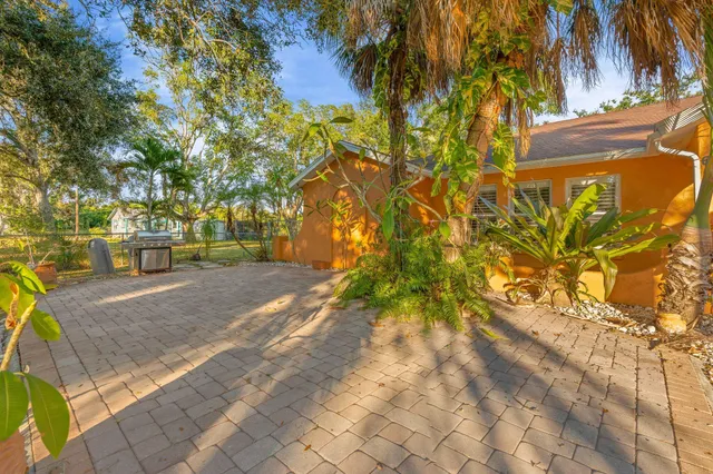a view of swimming pool with an outdoor space