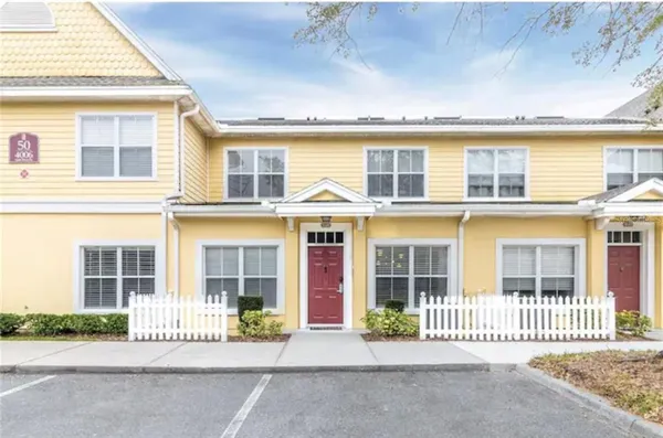 front view of a brick building