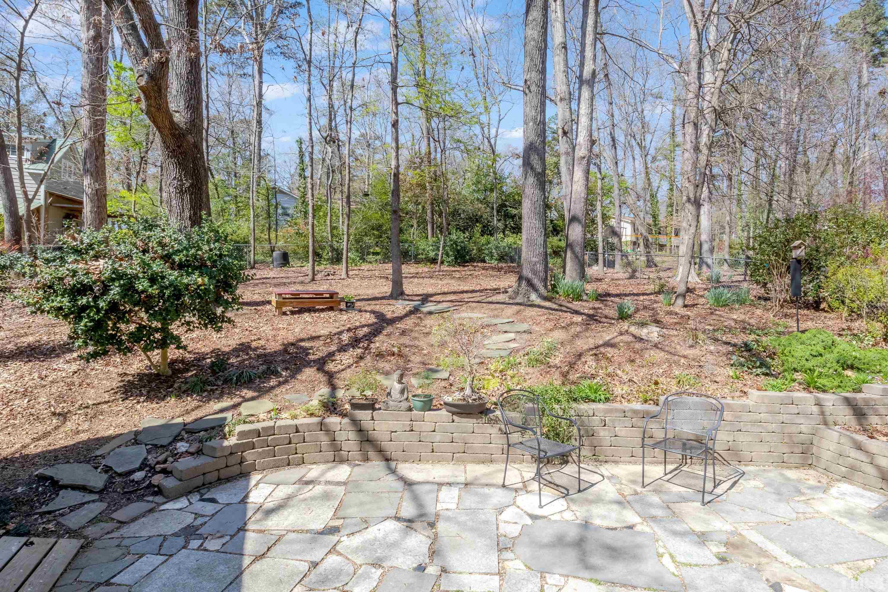 816 Nuttree Place Raleigh, NC 27606 - Photo 31 of 44 a view of a pathway with a yard