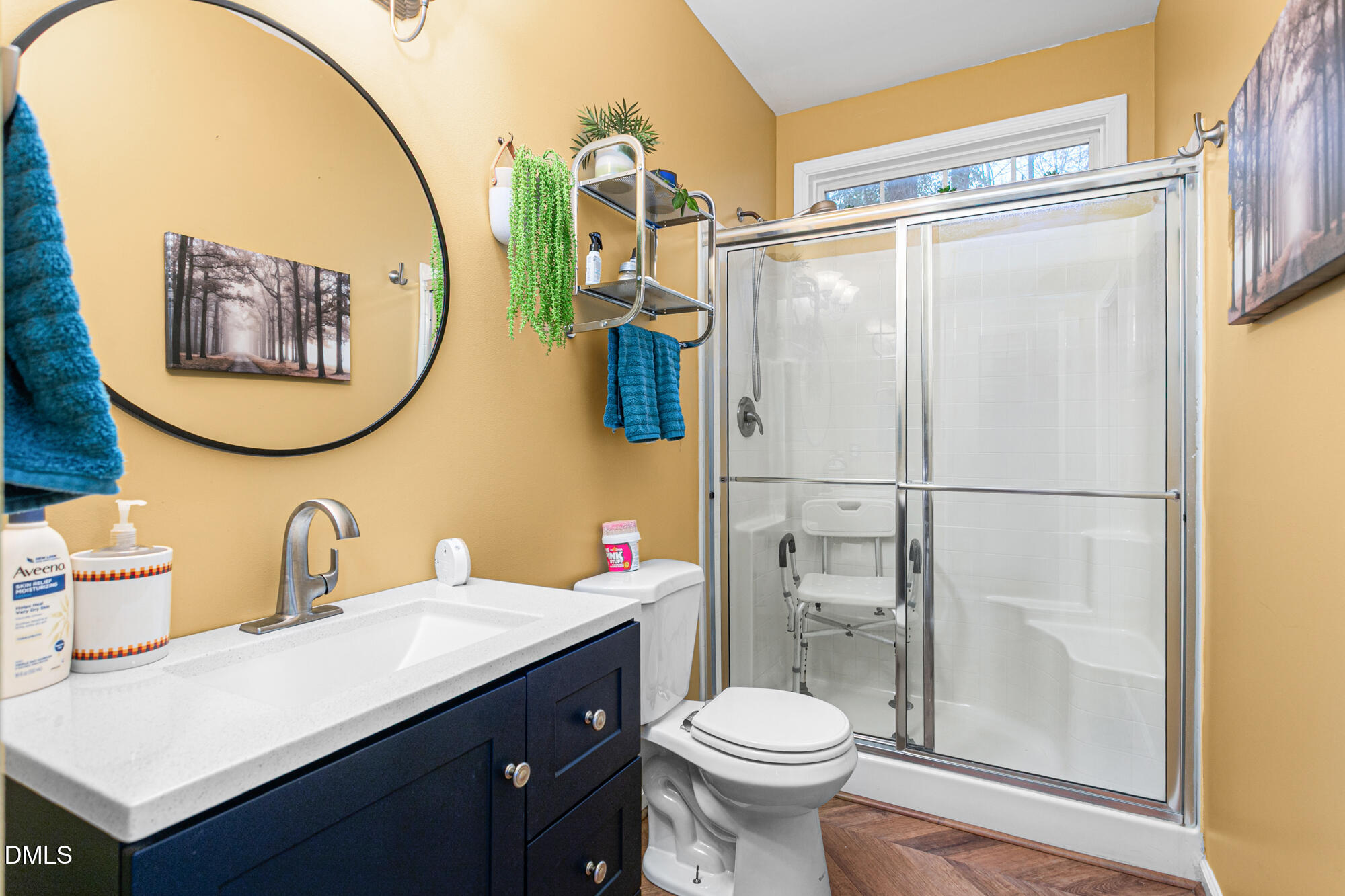1205 Magnolia Hill Road Garner, NC 27529 - Photo 14 of 41 a bathroom with a sink a toilet and a mirror