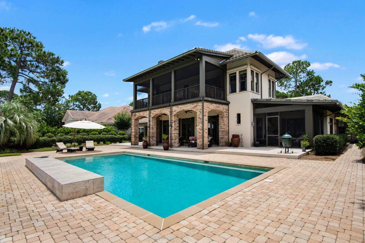 2955 Pine Valley Road Miramar Beach, FL 32550 - Photo 3 of 33 a view of a house with swimming pool and sitting area