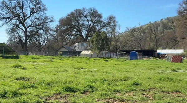 a view of a garage with chairs